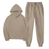 Women's Two Piece Pants Women With Hoodie Leisure Winter Fleece Hooded H Suits Shawl Lapel My Gown