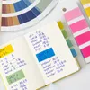 Adesivos de cores adoráveis ​​Kawaii Memo Pad Notas pegajosas de papelaria coreana Índice de marcador de etiqueta Tag Nota Marca Office Office Supplies