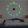 Zegary ścienne świetliste szorstkie zegara DIY DOMA DOMOWA SIĘTA DEKORMACJA DEKORACJA BEZPIECZEŃSTWA HORLOGE