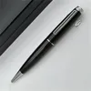 Luxe zwart blauwe vezel metaal H B Ballpoint Pens schrijven soepel briefpapier kantoorbenodigdheden modecadeau 6 kleuren