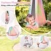 Camp Furniture Sensory Swing 360° Swivel Hanger Double Layer Indoor Outdoor For Kids Hanging Pod Chair Helps With Disorders