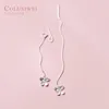 Dangle Earrings Colusiwei Authentic 925 Sterling Silver Long Tassel Cute Butterfly Flower Drop For Women Korea Jewelry Brincos