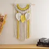 Gobelinowe dekoracje artystyczne gobelin wiszące bawełniane ręcznie liść prosta dekoracja domu w pokoju artystycznym
