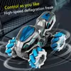 Diecast model afstandsbediening auto vervorming drift motorfiets spray light stunt boy speelgoed verjaardag kerstcadeau 230818