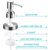 Liquid Soap Dispenser 2 Pack Jar Lids Kit Stainless Steel Lotion Pump Rust Proof Bathroom