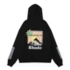 USY8 MASSEGGIO FONDIRTI DI MAGGIORI RHUDE MICRO MICRO STANDARD Formula da corsa con cappuccio per uomo e donna High Street Hoodie