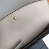 Luxe envelop portemonnee dames koppeling Hoogten Kwaliteit Embosie Monogrames Zipper Coin Portemuleert Ladies Card Holder Originele doos Dust Bag #L369