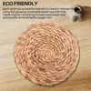 Tafelmatten 18 Pack Round Water Hyacinth Placemat Kwaliteit geweven Wicker Place 25 cm Retail