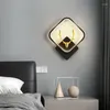 Vägglampa fyrkantig runda moderna led sängkläder belysning fixtur vardagsrum badrum spegel ljus inomhus gång