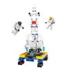 Star Trek 10430 Giocattolo educativo 454 pezzi Lepin Brick Architecture Block Kit modello di astronave Shuttle Launch Center Lunar Lander Space War Build Block Giocattolo da costruzione