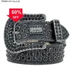 2Belt 2022 Designer Bb Simon Ceintures pour Hommes Femmes Ceinture en diamant brillant blanc cintura uomo boosluxurygd