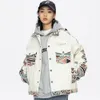 Mens Jackets Aolamegs FolkCustom Retro Patchwork Jacket Men Baggy Turndown Collar Coat Unisex Loose Casual Harajuku Outswear Male Streetwear 230818