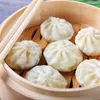 Double Boilers Wooden Food Natural Bamboo Steamer Dumpling Basket Lid Steaming Chinese Cooking Tool Buns Kitchen Accessory