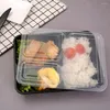 Ta ut containrar Microwavable Keep Fresh Fruit Sealed Home Storage Food Grade PP Packing Lunch Box Tablar Beslutet Container Takeaway