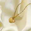 Collares pendientes Corazón Moneda Ángel Bebé Pequeño collar Hombres y mujeres Cadena de clavícula de Cupido Regalo de joyería de acero inoxidable