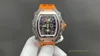 مشاهدة الرجال الجديدة RM21-02 "توربيلون" حركة TPT Carbon Fiber Case Sapphire Mirror Watches Watches