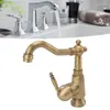 Rubinetti del lavandino rubinetto antiquariato antico mixer in ottone sollevatore a manico singolo lavabo cucina miscela di acqua fredda