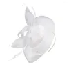 Bandanas Barrette Hat Women Wedding Gauze Fascinator European American Hoofdress