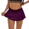 Mini jupes Sexy décontractées en dentelle de couleur Pure, vente d'été, mode