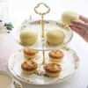 Mugs Royal Garden Tea Cup Saucer Set Tableware Teapot Dessert Stand Plate Noodle Bowl Salad Soup Spoon Household Dinnerware 230818