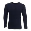 Erkek Sweaters Benzersiz Tasarım Külot Üstler Şık Örme Düz Renk O yaka Uzun Kollu İçi Boş Bir Sonbahar Kış için Dikiş