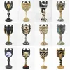 Wine Glasses Gothic Goblet 3D Viking Stainless Steel Resin Skull Dragon Claw Skeleton Spine Whiskey Cup Glass for Halloween 230818