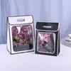 Sacs de rangement pliable Transparent fleur fenêtre boîte-cadeau fête de mariage bonbons papier emballage décoration Portable sac à main