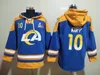 Los Angeles''Rams''Men 99 Aaron Donald 10 Cooper Kupp 3 Odell Beckham Jr. 9 Matthew Stafford Custom Royal Super Bowl''LVI Champions Pullover Hoodie