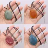 Pendant Necklaces Natural Stone Agates Necklace Big Water Drop Healing Quartzs For Fashion Choker Jewelry Women Man Gifts