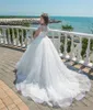 Girl Dresses Lace Tulle White Appliques Long Sleeves First Communion Dress Ball Gown Flower With Pearls Prom Wear