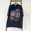 K258 herrt-shirts Saint Michael Cho Evil Spirit Summons High Street Old Wash Vintage Kort ärm T-shirt