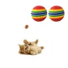 Dog Toys Chews Colorful Cat Toy Ball Interactive Play Chewing Rattle Scratch Natural Foam Training Pet Supplies 230818