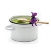 Tasses soucoupes Silicone dessin animé sorcière soupe Pot couvercle Anti-déversement empêche les soulèvements de débordement cuisson Gadget de cuisine