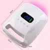 Sèche-ongles 96W Rechargeable Nail UV LED Lampe Lumière Rouge Nail Gel Baker Manucure Machine Pédicure Lampes Lampe À Ongles Sans Fil 230818