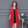 Damen Strick 2023 Sommerfashion Spitze Sonnenschutzmittel Strickjacke Latge Größe lang dünner Mantel Kleid Schal Mesh Klimaanlage Shir