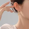 Nya zirkonbandbågeörhängen med avancerad design och mångsidig 925 Silvernålpersonliga kvinnliga örhängen