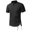 Herren-T-Shirts Jrjz 2023 Hochwertiges Sommer-Strandhemd Männer Kurzarm Top Business Casual O-Neck für