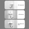 Bath Accessory Set Adhesive Wall Hooks Bathroom With Swivel Holders Waterproof For Hangings Heavy Duty Towel To Use