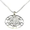 Heren dames hanger ketting roestvrij staal geometrische uitsparingsketen amulet sieraden cadeau