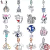 925 Silver Fit Pandora Charm 925 Bracciale Castello Bracciale Elefante Elefante Aereo Casa Lucky Charms per Pandora Charm 925 Silver Beads Charms