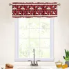 Curtain Christmas Snowman Pennant Kitchen Decor Door Partition Halfcurtain Punch-free Living Room Bedroom Blackout Short