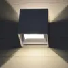 Wall Lamp Simple Square Courtyard Aisle Bedside Bedroom El Engineering Outdoor Waterproof Indoor LED Aluminum Frame