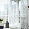 Vorhangblatt gedrucktes Fensterdekoration durchscheinend Design Balkon Tüll Waschgarn für Schlafzimmer Wohnzimmer Dekoration