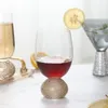 ワイングラスライトラグジュアリーダイヤモンドフェアリーカップ家庭用装飾クリスタルガラスカクテルレッド卸売