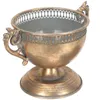 Vasos vaso de flor plantador urna pot vaso de ouro metal casamento pedestal bucket trompete ao ar livre decorativo tocador chique chique