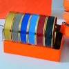 Designer Gold Men For Women Cuff Valentine's Bracelet 12mm breed met cadeauzakje