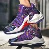 2023 New Womens Mens High Top Basketball Shoes Fashion Sneakers Juventude Rosa Preto Purple Casual Sports Treinadores Tamanho 35-45