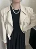 Giacche da donna White Elegant Fashion Coat Women Domenne Pocket Designer Casual Abbigliamento Female Bottoni Corea Top vintage 2023 Autunno 2023 Autunno