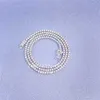 Igi Certificates Lab Grown Diamond Hpht Vs-si Or 10 carats environ 2 mm 2,5 mm Collier chaîne de tennis