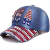 Beradas Point Drill Baseball Cap USA Full Sports Sports Casual Diamond Conjunto Cowboy Sun Hat Letters Hats